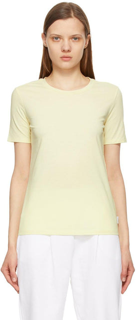 Max Mara Leisure Yellow Vagare T-Shirt - T-shirt Vaga Vagay Jaune Max Mara Loisirs - Max Mara 레저 노란색 Valare T 셔츠