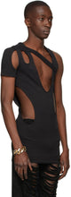 Maximilian Black Mass Cut-Out Tank Top
