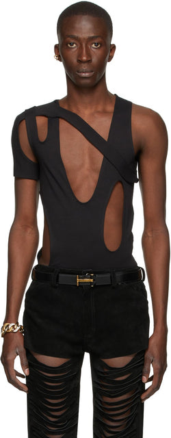 Maximilian Black Mass Cut-Out Tank Top - Débardeur de masse de masse noire maximilienne - Maximilian Black Mass Cut-Out 탱크 탑