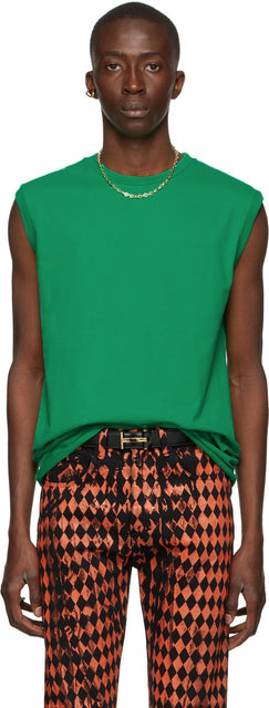 Maximilian Green Logo Tank Top - Débardeur de logo vert maximilien - Maximilian 녹색 로고 탱크 탑