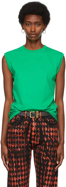 Maximilian Green Logo Tank Top T-Shirt - T-shirt de débardeur de logo vert maximilien - Maximilian 그린 로고 탱크 탑 티셔츠