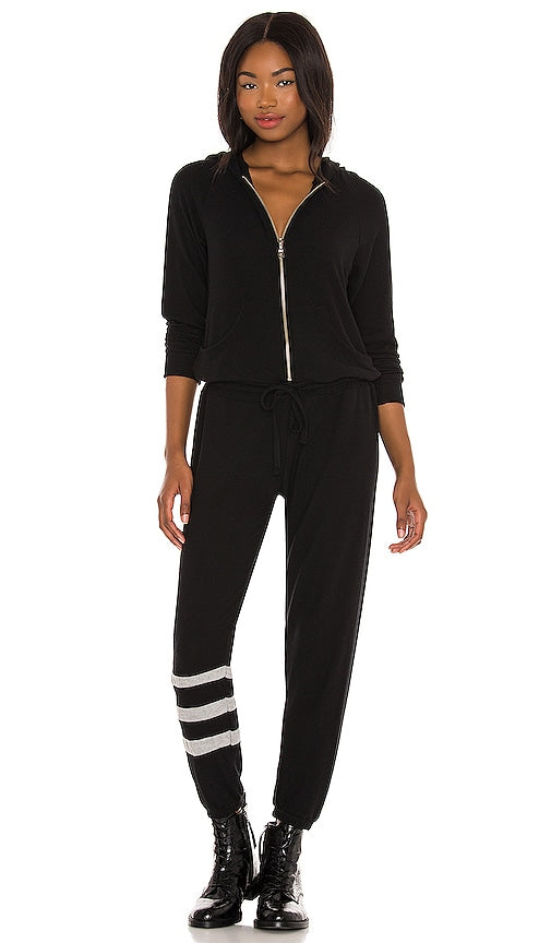 Michael Lauren Shadow Jumpsuit in Black Jarmps de saut d'ombre de Michael Lauren en noir 迈克尔·劳伦（Michael Lauren）阴影连身裤穿黑色