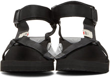 Miharayasuhiro Black Sneaker Heel Belted Sandals