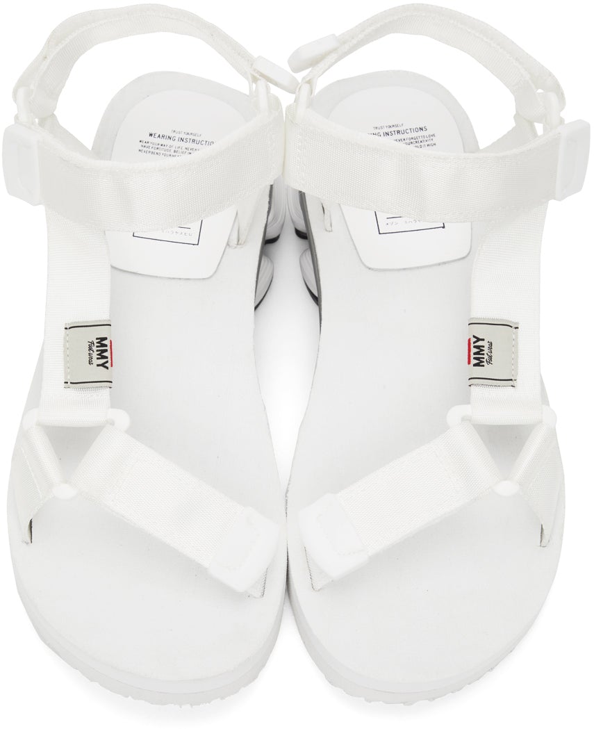 Miharayasuhiro White Sneaker Heel Belted Sandals