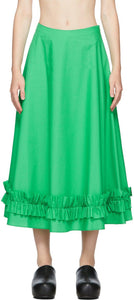 Molly Goddard Green Morgan Skirt - Molly Goddard Green Morgan Jupe - 몰리 Goddard 녹색 모건 스커트