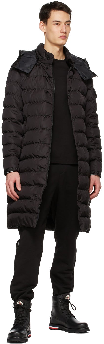 Moncler Black Born To Protect Down Nicaise Coat