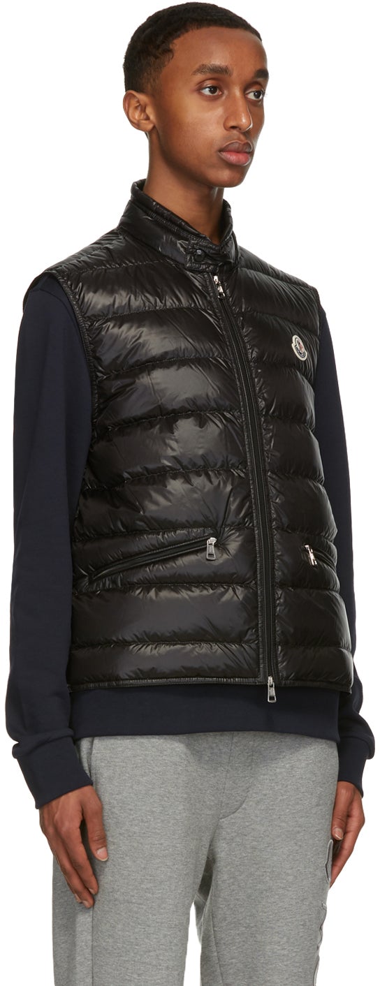 Moncler black 2025 down gui vest