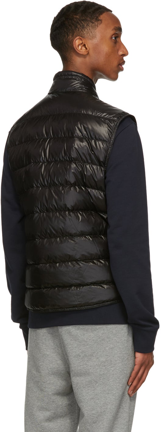 Moncler black deals down gui vest