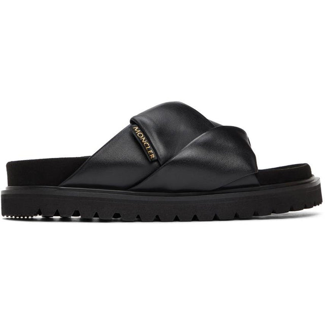 Moncler Black Fantine Sandals - Sandales Fantine Moncler Noir - Moncler Black Fantine Sandals.