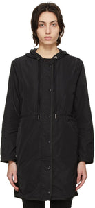 Moncler Black Lebris Coat - MONCLER NOIR LEBRIS COUTEAU - Moncler Black Lebris Coat.