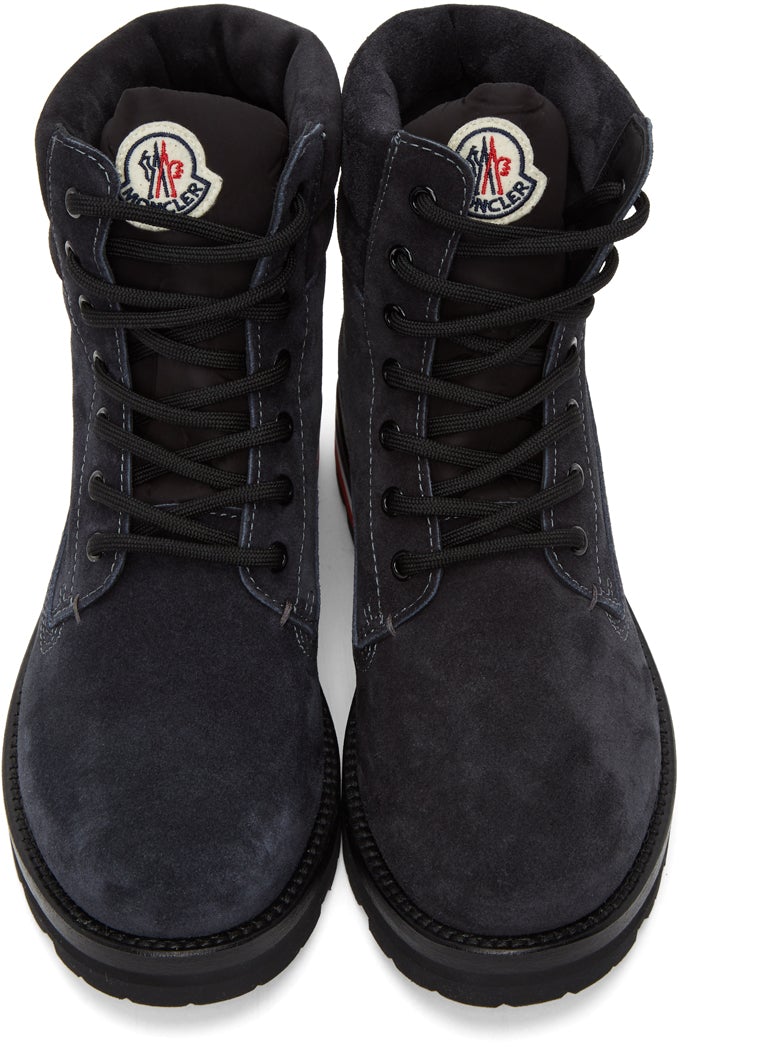 Moncler Black Suede Vancouver Boots