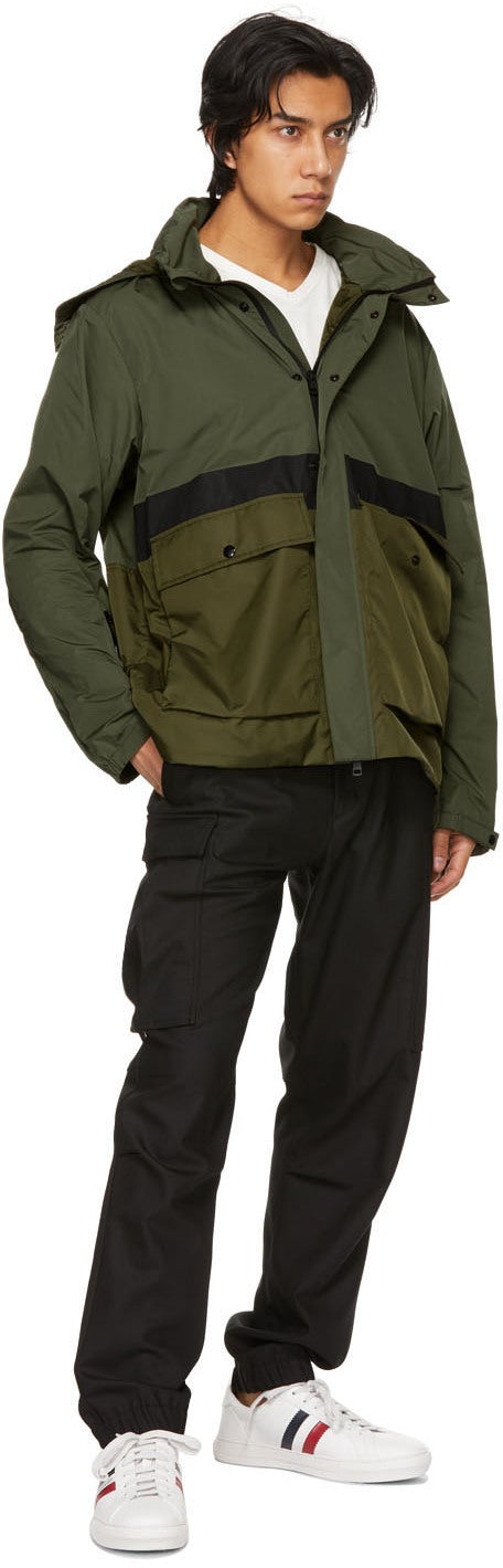 Moncler Black Virgin Wool Cargo Pants