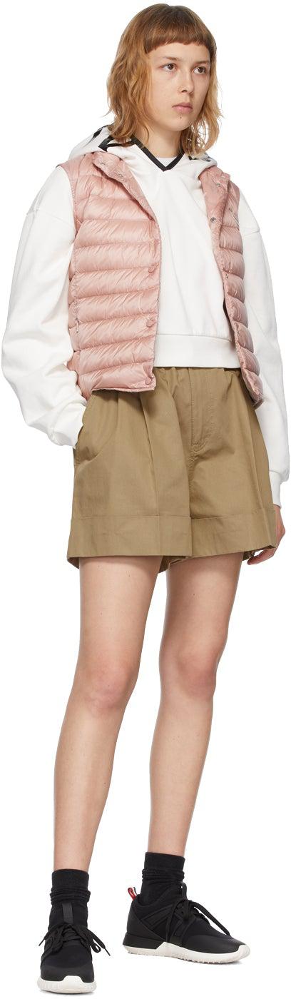 Moncler Brown Gabardine Shorts