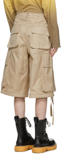 Moncler Genius 2 Moncler 1952 Beige Bermuda Shorts