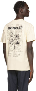 Moncler Genius 2 Moncler 1952 Beige Logo T-Shirt