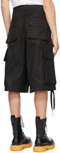 Moncler Genius 2 Moncler 1952 Black Bermuda Cargo Shorts