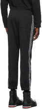 Moncler Genius 7 Moncler FRGMT Hiroshi Fujiwara Black Embroidered Trousers