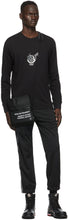 Moncler Genius 7 Moncler FRGMT Hiroshi Fujiwara Black Embroidered Trousers