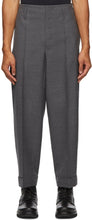 Moncler Genius 7 Moncler FRGMT Hiroshi Fujiwara Grey Wool Trousers - Moncler Genius 7 Moncler Pantalon de laine gris Hiroshi Fujiwara - Moncler Genius 7 Moncler Frgmt 히로시 후지 와라 회색 양모 바지