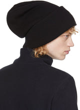 Moncler Grenoble Black Virgin Wool Beanie