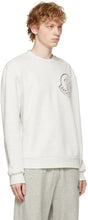 Moncler Grey Embroidered Logo Sweatshirt