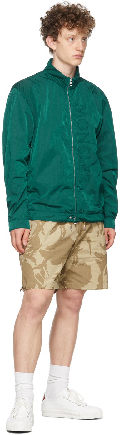 Moncler Khaki Camo Bermuda Shorts