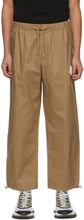 Moncler Khaki Cotton Ripstop Lounge Pants - Pantalon de salon Ripstop de Cotton Kaki Moncler Khaki - Moncler Khaki Cotton Ripstop 라운지 바지