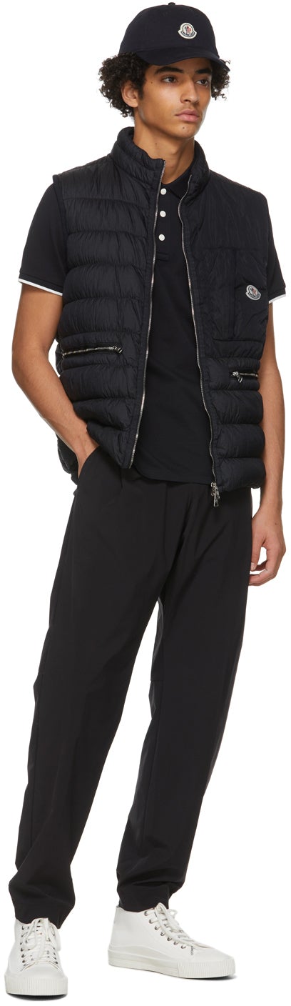 Moncler Navy Down Capy Vest