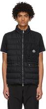 Moncler Navy Down Capy Vest - Moncler Navy Down Capy Gilet - Moncler 해군 Capy Vest.