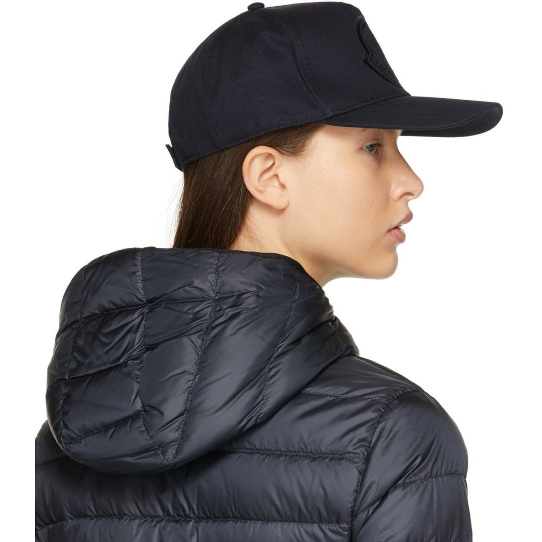 Moncler Navy Tonal Logo Baseball Cap