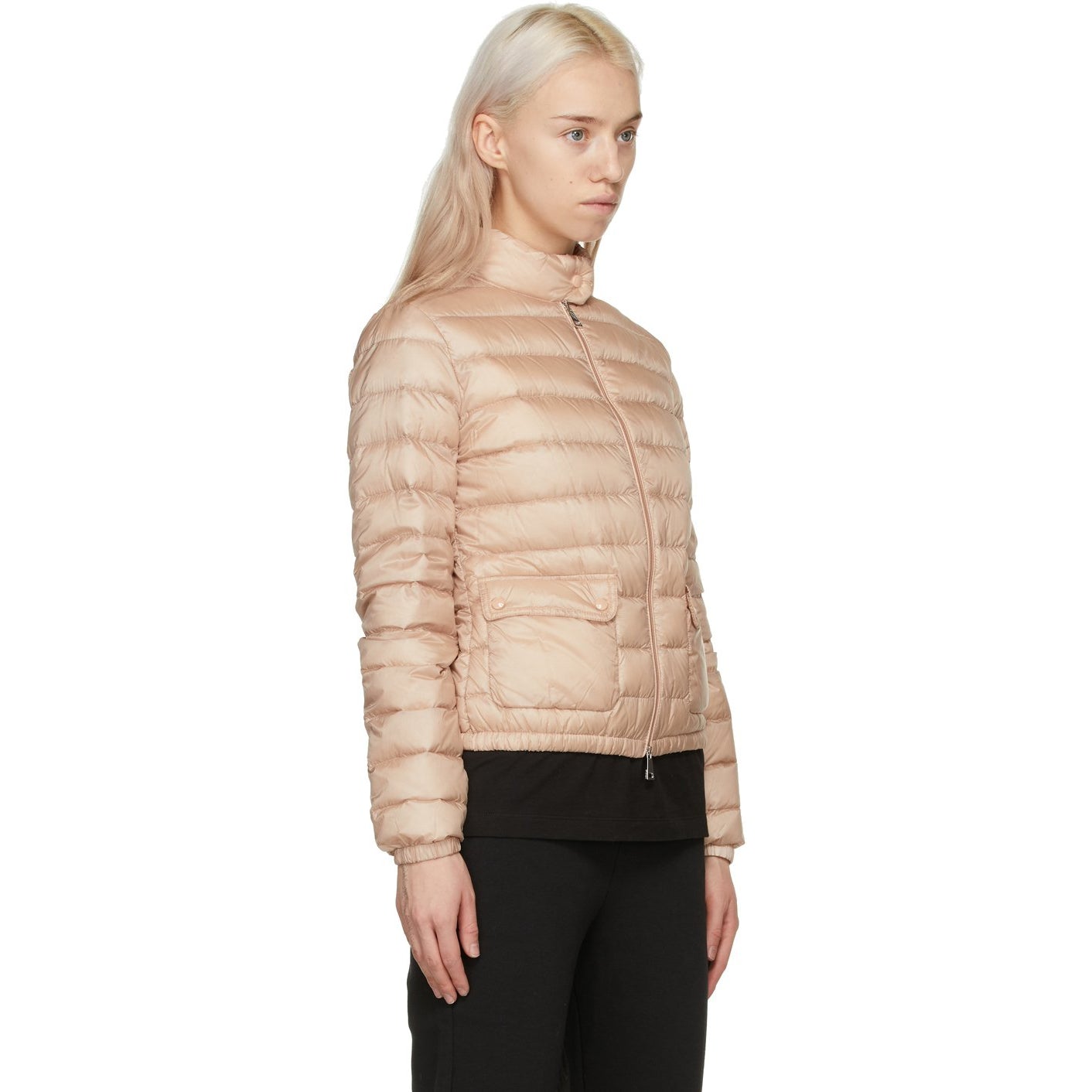 Moncler Pink Longue Saison Down Lans Jacket – BlackSkinny