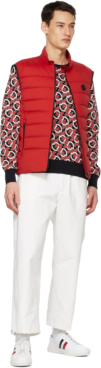 Moncler Red Down Gordes Vest