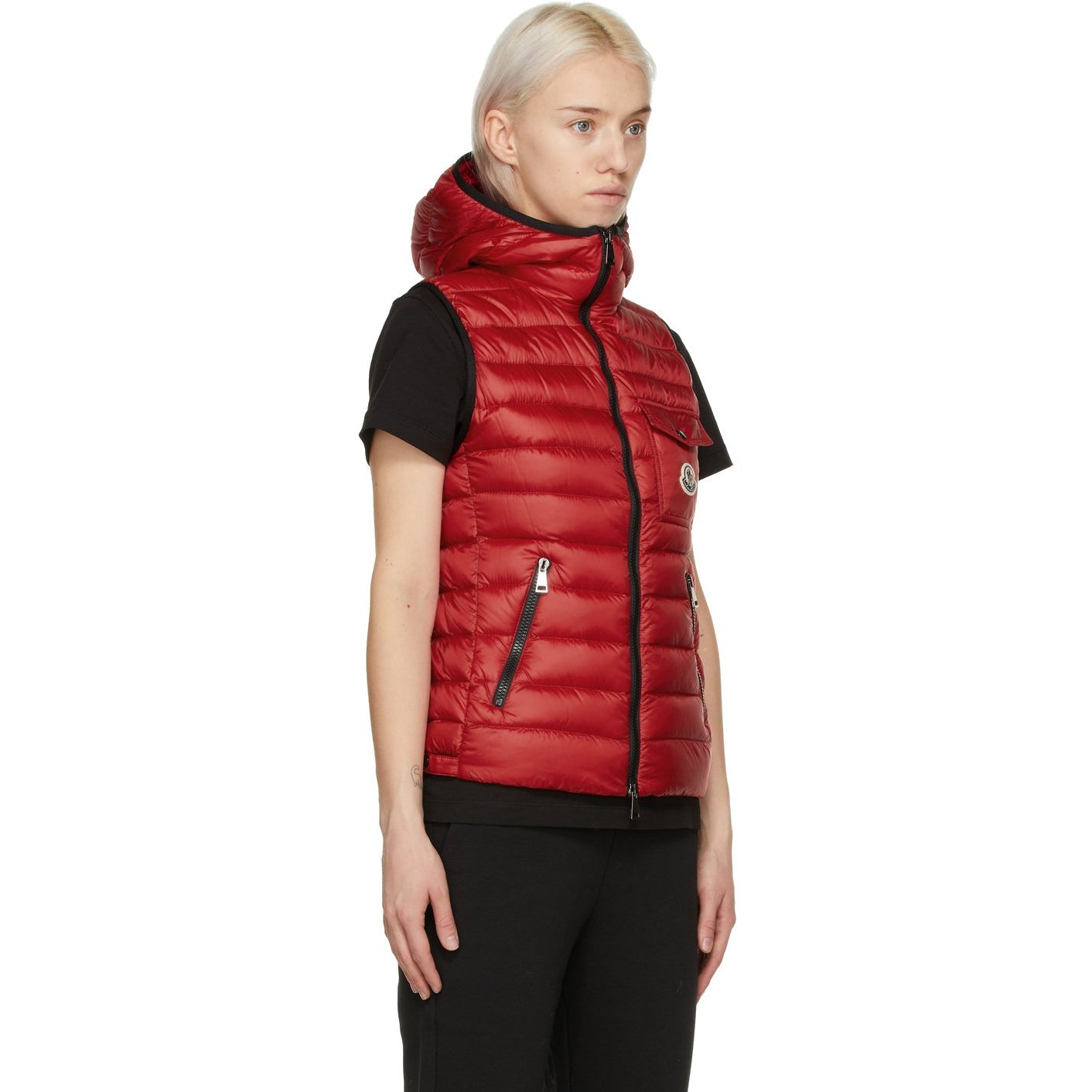 Moncler top gilet red