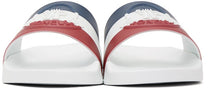 Moncler White Basile Slides