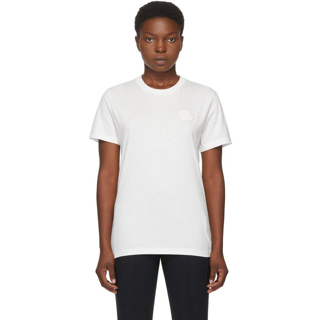 Moncler White Logo T-Shirt