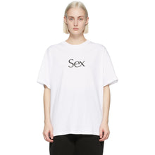 More Joy White 'Sex' T-Shirt - Plus de joie blanc 'sexe' t-shirt - 기쁨 화이트 '섹스'티셔츠