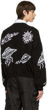 Moschino Black Cotton Spaceship Sweater