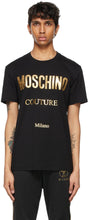 Moschino Black 'Couture!' T-Shirt - Moschino Black 'Couture!' T-shirt - Moschino Black 'Couture!' 티셔츠