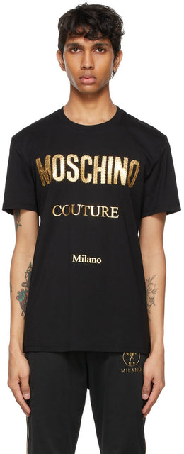 Moschino Black 'Couture!' T-Shirt - Moschino Black 'Couture!' T-shirt - Moschino Black 'Couture!' 티셔츠