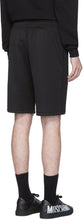 Moschino Black Double Question Mark Sweat Shorts