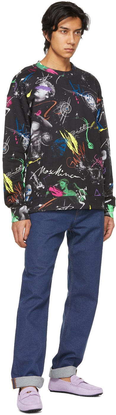 Moschino Black Galaxy Sweatshirt