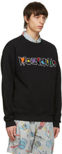 Moschino Black Geometric Logo Sweatshirt
