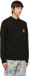 Moschino Black Knit Teddy Sweater