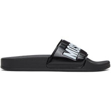 Moschino Black Logo Slides - Diapositives de logo noir Moschino - 모스키노 블랙 로고 슬라이드