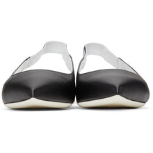 Moschino Black Logo Strap Ballerina Flats