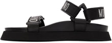 Moschino Black 'Moschino's Tape' Sandals