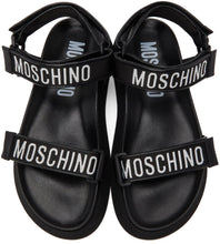 Moschino Black 'Moschino's Tape' Sandals