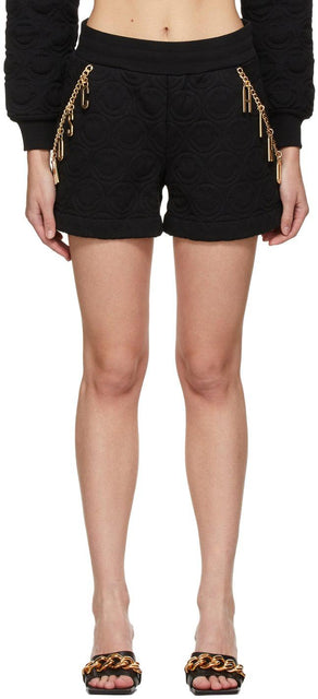 Moschino Black SmileyÂ© Edition Charm Shorts - Moschino Black Smiley © Edition Short de charme - Moschino Black Smileyâ © 에디션 매력 반바지