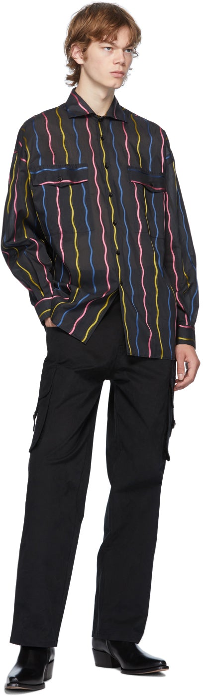 Moschino Black Stripe Fantasy Shirt