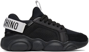 Moschino Black Teddy Strap Sneakers - Baskets à sangle noire de Moschino Black - Moschino 검은 색 테디 스트랩 스니커즈